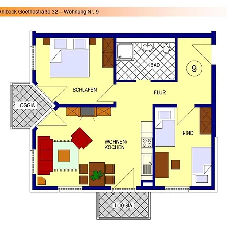 Apartmán Appartementhaus Linquenda 09 - Ankerplatz