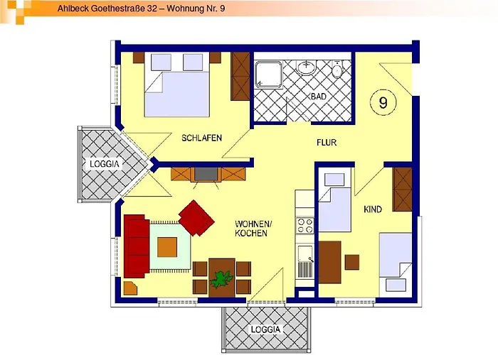 Lägenhet Appartementhaus Linquenda 09 - Ankerplatz
